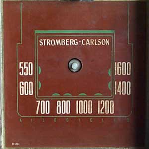 Stromberg-Carlson model 761 dial face closeup